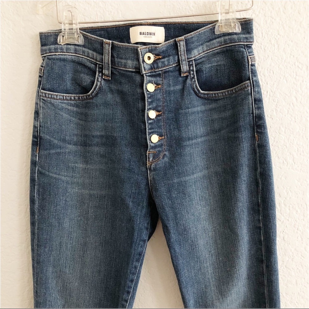 BALDWIN Kansas City Button Front High Rise Jeans - Picture 2 of 9